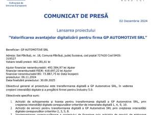 ”Valorificarea avantajelor digitalizării pentru firma GP AUTOMOTIVE SRL”