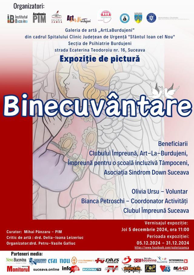 Expoziția „Binecuvântare”, la Galeria de artă „ArtLaBurdujeni”