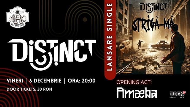 Trupa suceveană Distinct lansează un nou single într-un concert programat vineri, 6 decembrie