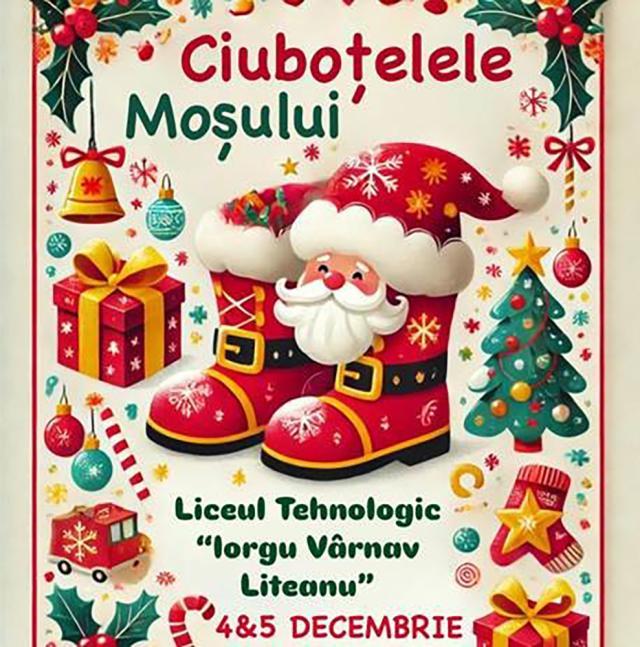 Spiritul Crăciunului învățat prin joc și poveste la „Ciuboţelele lui Moș Nicolae” – Liceul Tehnologic „Iorgu Vârnav Liteanu” Liteni. Foto Luca Gabriel Hatnean