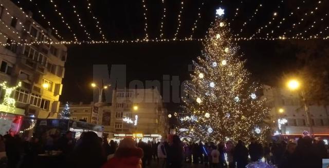 Iluminatul festiv de sărbători din municipiul Câmpulung Moldovenesc