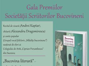 Gala Premiilor Societății Scriitorilor Bucovineni, vineri, la Biblioteca Bucovinei