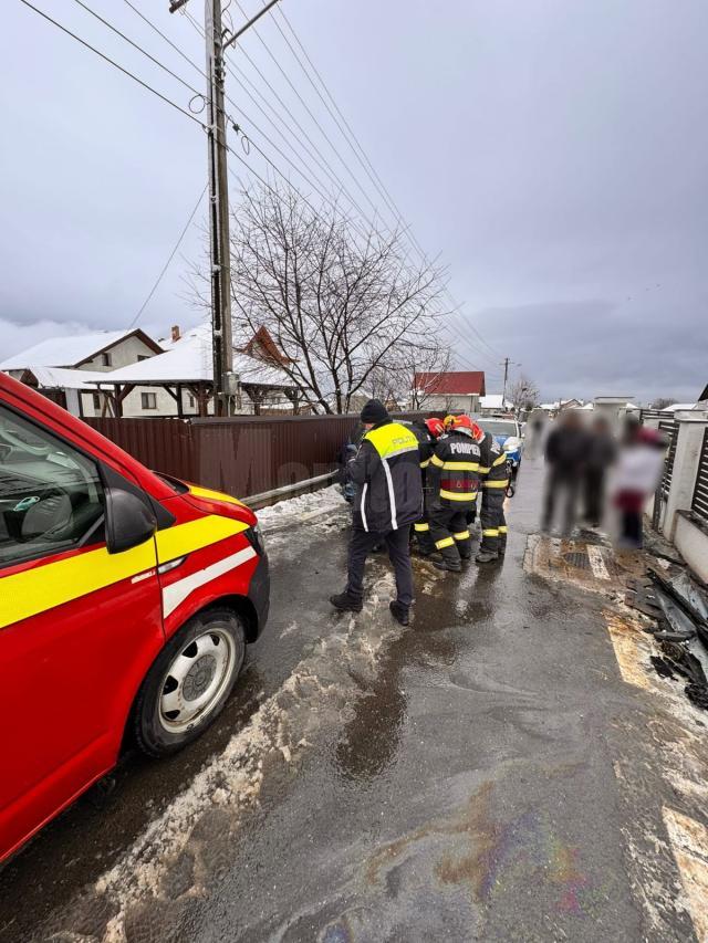 Tânăr șofer rănit după un accident pe străzile înguste din Bulai -Moara