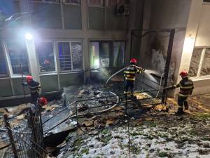 Incendiu în curtea Colegiului „Petru Rareș”