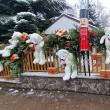 Decor de poveste cu urși de pluș uriași și ornamente spectaculoase, la Colegiul „Spiru Haret” Suceava