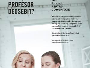 Profesorii pot fi nominalizați pentru Premiile Mentor