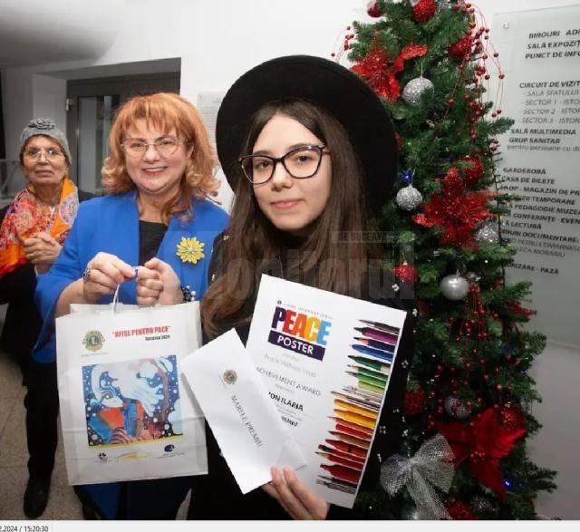 Lions Club Suceava i-a premiat pe cei mai talentați elevi care au participat la Concursul internațional „Afișe pentru pace”