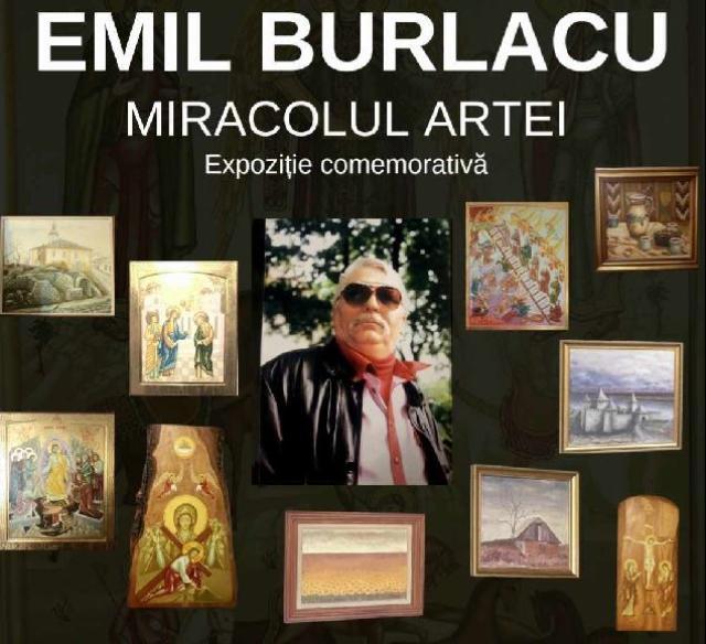 „Miracolul artei”, expoziție comemorativă Emil Burlacu, la Biblioteca Bucovinei „I.G. Sbiera”