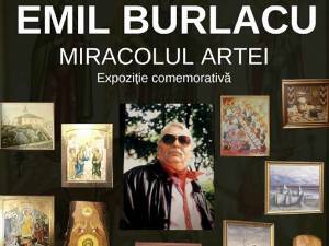 „Miracolul artei”, expoziție comemorativă Emil Burlacu, la Biblioteca Bucovinei „I.G. Sbiera”