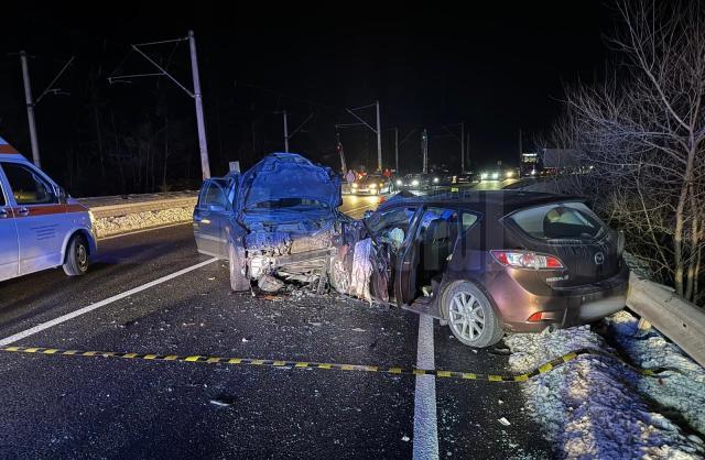 Impact frontal, după o depășire inconștientă