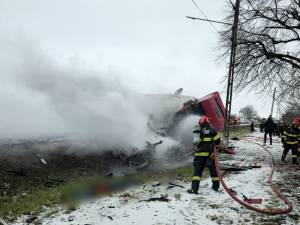 Accident groaznic pe E 85, în a doua zi de Crăciun