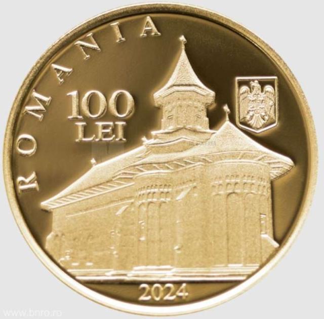 Moneda de aur 400 ani Mitropolit Dosoftei 2