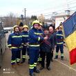 Pompierii voluntari din Bosanci în procesiune de Boboteaza