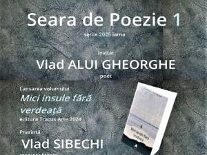 Poetul Vlad Alui Gheorghe, invitat la „Seara de poezie”, prima acțiune organizată în acest an de Casa de Poezie Light of ink