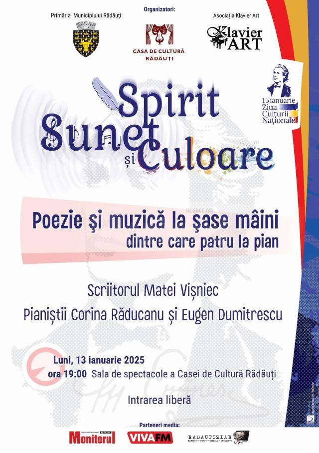 Acțiunea „Poezie și muzică la șase mâini... din care patru la pian”, la Casa de Cultură Rădăuți