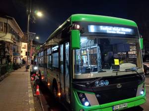 Autobuzul mare introdus pe linia 6, spre Moara, cu plecare din centrul Sucevei, de lângă Teatru