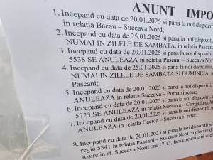 Lista cu trenurile anulate în perioada imediat următoare