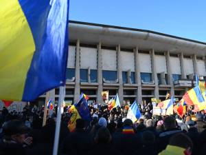 Miting de protest AUR în centru Sucevei