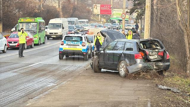 Nou accident în zona Grup Școlar