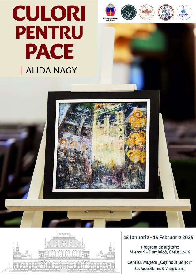 „Culori pentru pace” – O expoziție de suflet semnată Alida Nagy