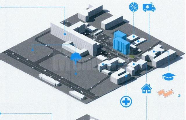 Amplasarea viitoarei Facultăți de Medicină Suceava