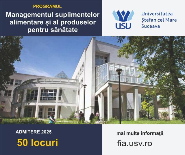 Masterat nou la Facultatea de Industrie Alimentară din USV