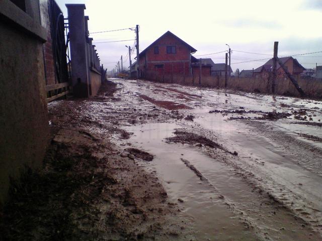 strada de pamant din municipiul Suceava