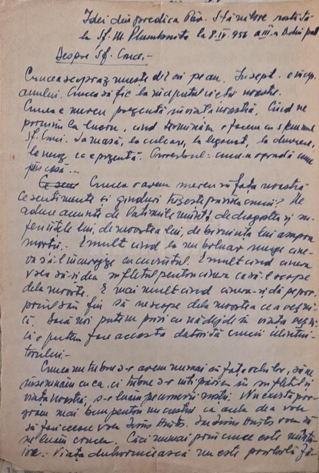 Două cuvinte ale Sf. Pr. Mărturisitor Dumitru Stăniloae păstrate în însemnările Episcopului Irineu Crăciunaș