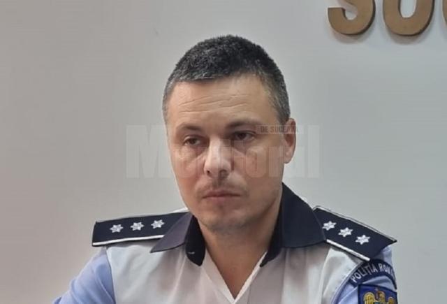 Comisarul-șef Ionuț Epureanu, din cadrul Inspectoratului de Poliție Județean Suceava