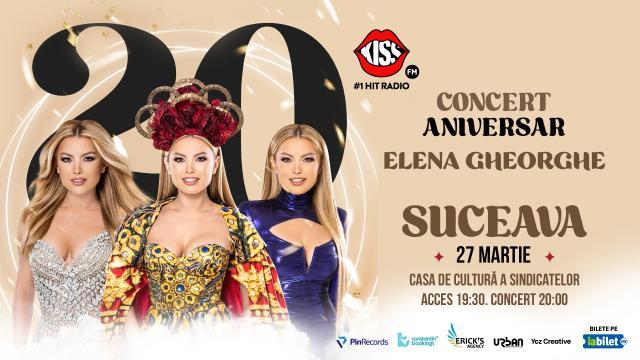 Artista Elena Gheorghe, concert aniversar - 20 de ani de carieră, la Suceava