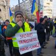 Protest al sindicaliștilor din transportul public împotriva efectelor ordonanţei ”Trenuleţ”