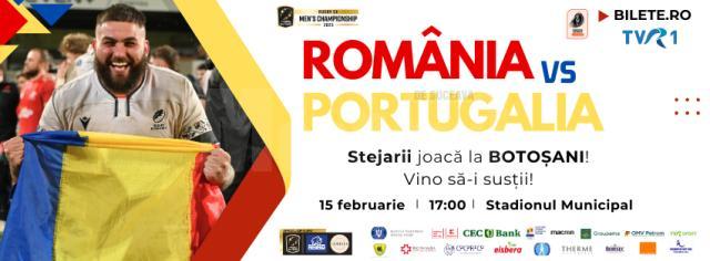 Rugby România – Portugalia, la Botoșani