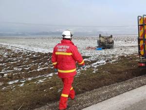 Accidentul a avut loc pe drumul european 85, în zona Cumpărătura