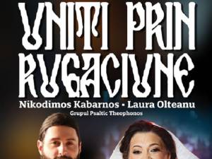 Laura Olteanu, părintele Nikodimos Kabarnos și Corul psaltic Theophonos, „Uniți prin rugăciune”, la Casa de Cultură a Sindicatelor Suceava