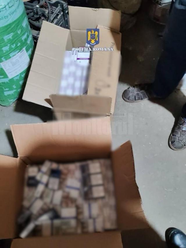 Țigări și alcool de contrabandă, ridicate după 12 percheziții, inclusiv în Bazarul Suceava