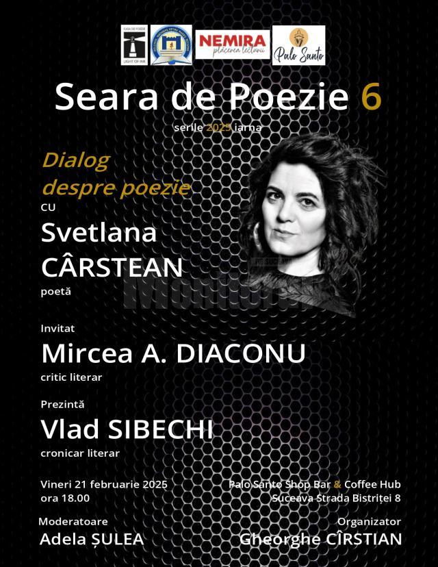 Dialog despre poezie cu poeta Svetlana Cârstean