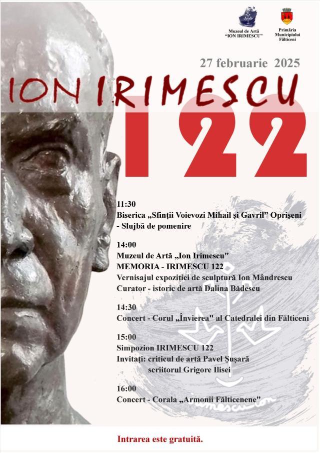 122 de ani de la nașterea maestrului Ion Irimescu