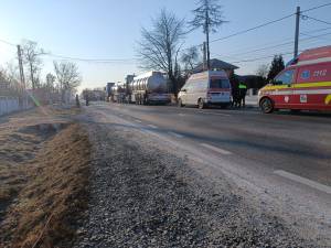 Șofer rănit în urma unei coliziuni între două autocisterne în localitatea Vadu Moldovei