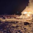 Casă de la munte, distrusă de un nou incendiu izbucnit de la coșul de fum