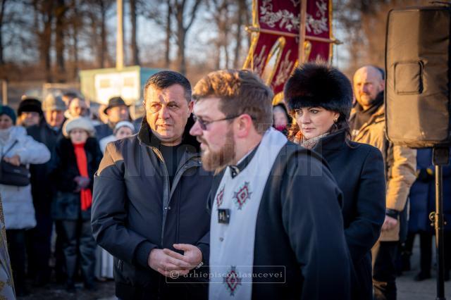 Sfințirea locului și punerea pietrei de temelie pentru un nou lăcaș de cult închinat părinților Maicii Domnului