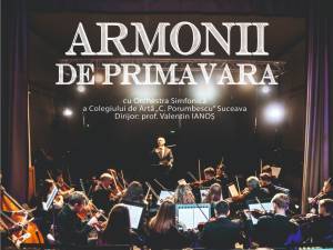 „Armonii de primăvară”, concert de muzică simfonică, la Centrul Cultural Siret