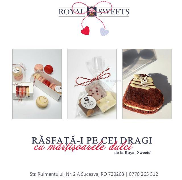 Mărțișoare dulci – macarons, ciocolară de casă, mini-eclere – la cofetăria Royal Sweets Suceava