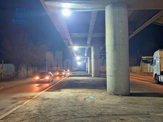 Zona de sub pasarela Ițcani și trecerile de pietoni de pe strada Gheorghe Doja, mai bine iluminate