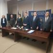 la ceremonia de învestire au participat prefectul și cei doi foști subprefecți