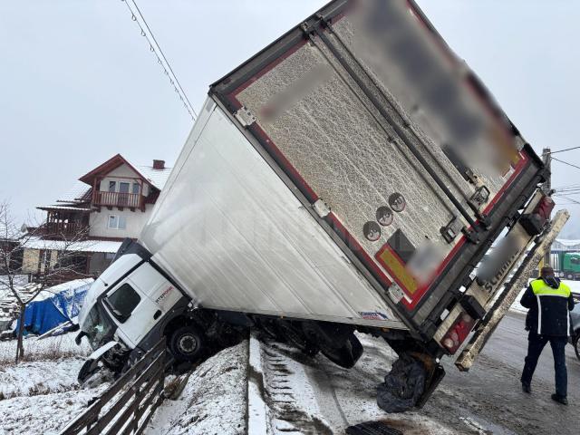 Tir scăpat de sub control