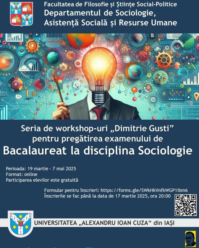 Pregătire gratuită la sociologie, pentru examenul de bacalaureat, pentru elevii de-a XII-a