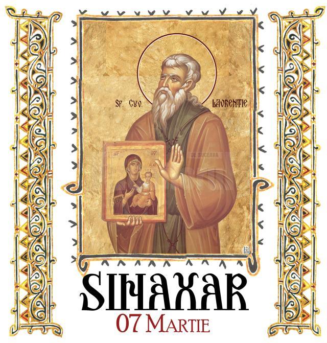 Sinaxar 7 martie 2025