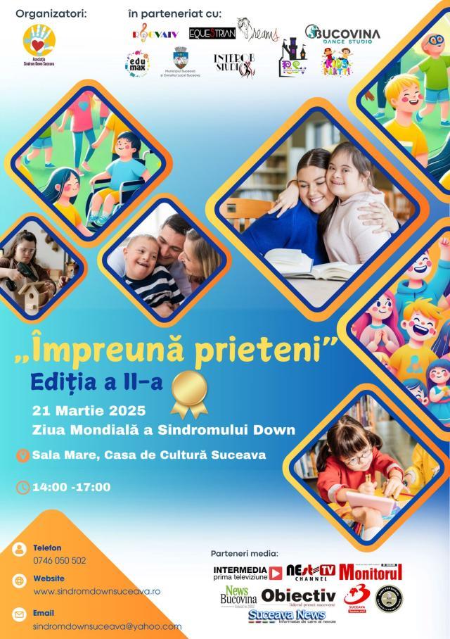 Evenimentul „Împreună prieteni!”, ediția a II-a, pe scena Casei de Cultură Suceava