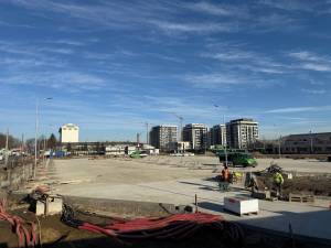 Autobaza pentru transportul electric metropolitan se apropie de finalizare