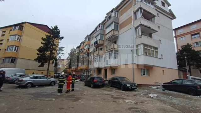 Blocul afectat de explozie in cartierul Burdujeni